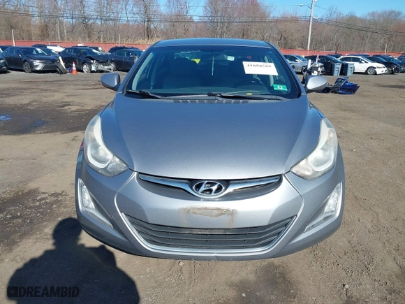 2014 Hyundai Elantra SE with VIN KMHDH4AEXEU049424, listed as a IAAI auction lot 41858569 with 77,496 mi miles. Bid and sale history available at carsss.com. Image 12.