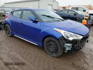 2013 Hyundai Veloster Turbo z VIN KMHTC6AEXDU134283, wystawiony jako Copart lot #39048284 z przebiegiem 97 988 mil mil oraz Szkoda całkowita • Salvage title. Historia ofert i sprzedaży dostępna na DreamBid. Obrazek 4.