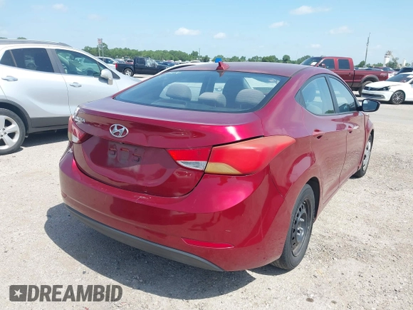 2016 Hyundai Elantra SE z VIN 5NPDH4AE6GH728494, wystawiony jako IAAI lot #42444583 z przebiegiem 100 824 mil mil oraz . Historia ofert i sprzedaży dostępna na DreamBid. Obrazek 4.