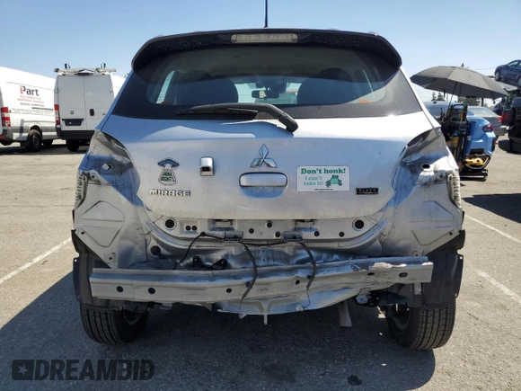 2023 Mitsubishi Mirage Black Edition z VIN ML32AWHJ2PH003051, wystawiony jako Copart lot #53001795 z przebiegiem 28 853 mil mil oraz Szkoda całkowita • Salvage title. Historia ofert i sprzedaży dostępna na DreamBid. Obrazek 6.