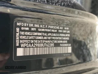 2008 Porsche 718 Cayman z VIN WP0AA29808U762285, wystawiony jako Copart lot #70383324 z przebiegiem Nie podano mil oraz Nie do naprawy • Non repairable. Historia ofert i sprzedaży dostępna na DreamBid. Obrazek 13.