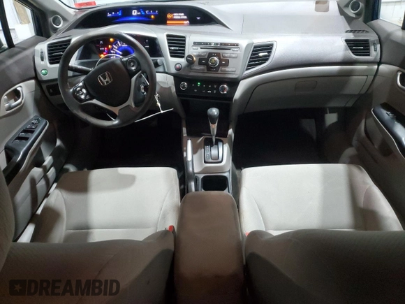 2012 Honda Civic EX with VIN 2HGFB2F84CH537761, listed as a Copart auction lot 49879655 with 169,003 mi miles and Salvage Title. Bid and sale history available at DreamBid. Image 8.