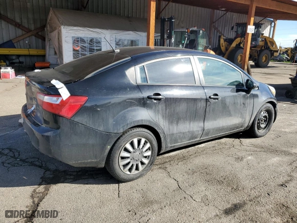 2013 Kia Rio LX with VIN KNADM4A39D6219013, listed as a Copart auction lot 46614415 with NaN miles and Non Repairable. Bid and sale history available at carsss.com. Image 3.