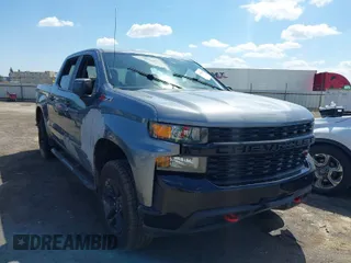 2019 Chevrolet Silverado 1500 Custom Trail Boss with VIN 1GCPYCEF8KZ348035, listed as a IAAI auction lot 41895464 with 1 mi miles. Bid and sale history available at carsss.com. Image 1.