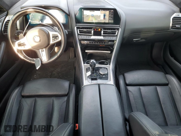 2020 BMW 8 Series M850i with VIN WBAGV8C02LCD71173, listed as a Copart auction lot 72638434 with 43,307 mi miles and Salvage Title. Bid and sale history available at DreamBid. Image 8.