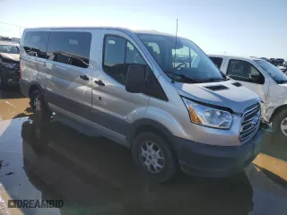 2016 Ford Transit Wagon XL with VIN 1FMZK1YM1GKB28773, listed as a Copart auction lot 71480194 with 0 mi miles and Salvage Title. Bid and sale history available at carsss.com. Image 4.