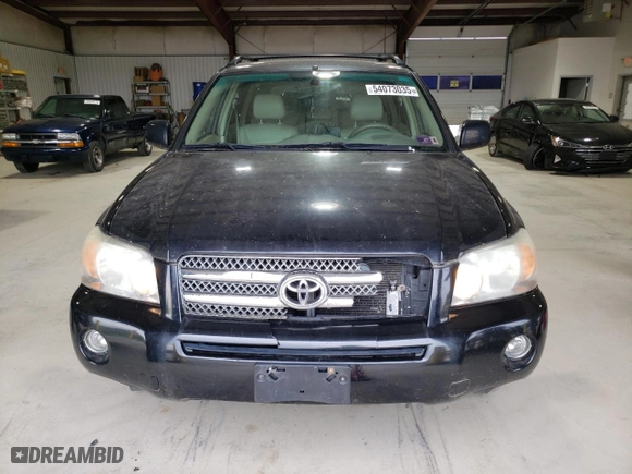 2006 Toyota Highlander Hybrid with VIN JTEEW21A260024618, listed as a Copart auction lot 54073035 with 237,496 mi miles and Clean Title. Bid and sale history available at carsss.com. Image 5.