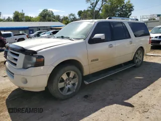 2008 Ford Expedition EL Limited with VIN 1FMFK19598LA22075, listed as a Copart auction lot 72592604 with 291,889 mi miles and Salvage Title. Bid and sale history available at carsss.com. Image 1.