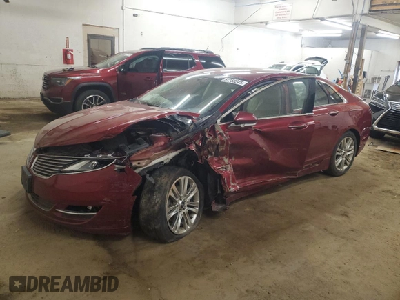 2015 Lincoln MKZ z VIN 3LN6L2J92FR624638, wystawiony jako Copart lot #57158245 z przebiegiem 150 045 mil mil oraz Szkoda całkowita • Salvage title. Historia ofert i sprzedaży dostępna na DreamBid. Obrazek 1.