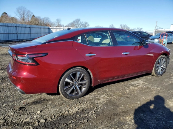 2020 Nissan Maxima SL with VIN 1N4AA6DV7LC371188, listed as a Copart auction lot 43680685 with 52,186 mi miles and Salvage Title. Bid and sale history available at carsss.com. Image 3.