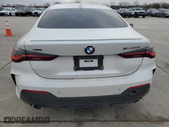 2022 BMW 4 Series 430i xDrive with VIN WBA73AP03NCJ86492, listed as a Copart auction lot 45184625 with Not Provided miles and Clean Title. Bid and sale history available at DreamBid. Image 6.
