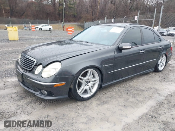 2003 Mercedes-Benz E-Class 5.5L AMG with VIN WDBUF76JX3A267197, listed as a IAAI auction lot 41485778 with 89,310 mi miles. Bid and sale history available at carsss.com. Image 17.