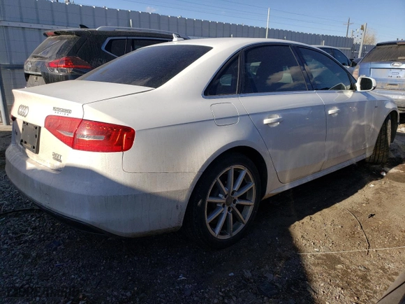 2015 Audi A4 Premium Plus with VIN WAUFFAFL5FN021595, listed as a Copart auction lot 43197195 with 76,356 mi miles and Salvage Title. Bid and sale history available at carsss.com. Image 3.
