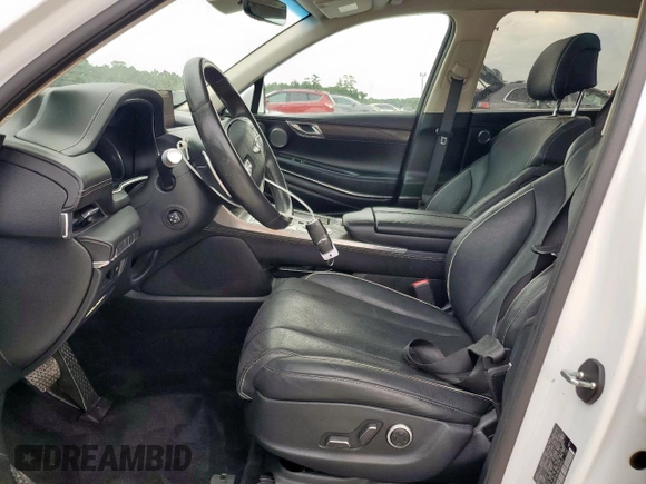 2021 Genesis GV80 with VIN KMUHBDSB2MU038652, listed as a Copart auction lot 61668755 with Not provided miles and Salvage title. Bid and sale history available at DreamBid. Image 7.