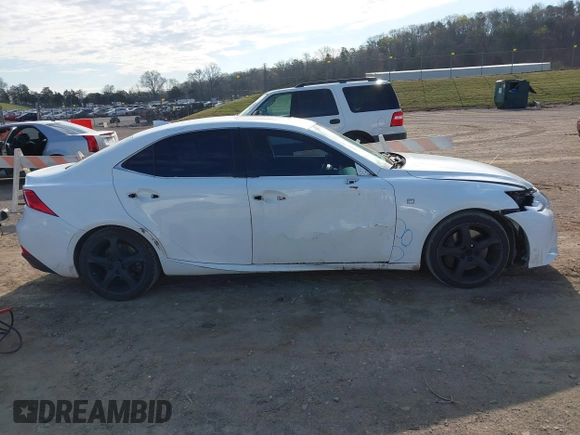 2014 Lexus IS with VIN JTHBE1D20E5011780, listed as a IAAI auction lot 41836907 with 137,913 mi miles. Bid and sale history available at carsss.com. Image 14.