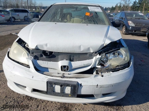 2004 Honda Civic LX with VIN 2HGES16574H553711, listed as a IAAI auction lot 41449308 with 209,021 mi miles. Bid and sale history available at carsss.com. Image 6.