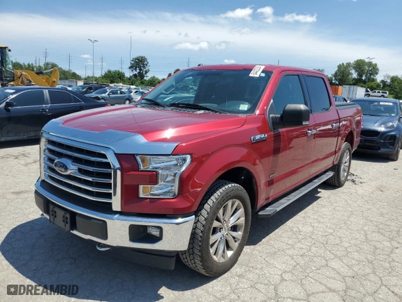 2017 Ford F-150 XL with VIN 1FTEW1EG3HKC62773, listed as a Copart auction lot 64422384 with 99,682 mi miles and Salvage Title. Bid and sale history available at carsss.com. Image 1.