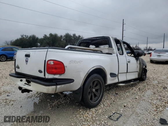 2001 Ford F-150 XL with VIN 1FTRX07W11KE88569, listed as a Copart auction lot 44734355 with 0 mi miles and Salvage Title. Bid and sale history available at carsss.com. Image 3.