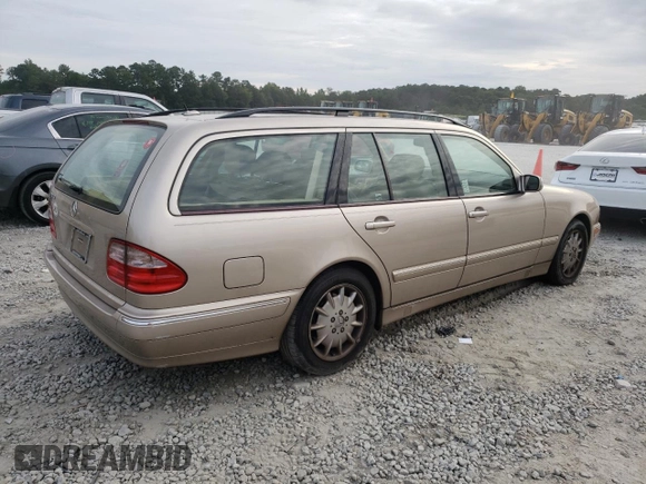 2001 Mercedes-Benz E-Class with VIN WDBJH65J41B312277, listed as a Copart auction lot 70261594 with 123,702 mi miles and Clean Title. Bid and sale history available at carsss.com. Image 3.