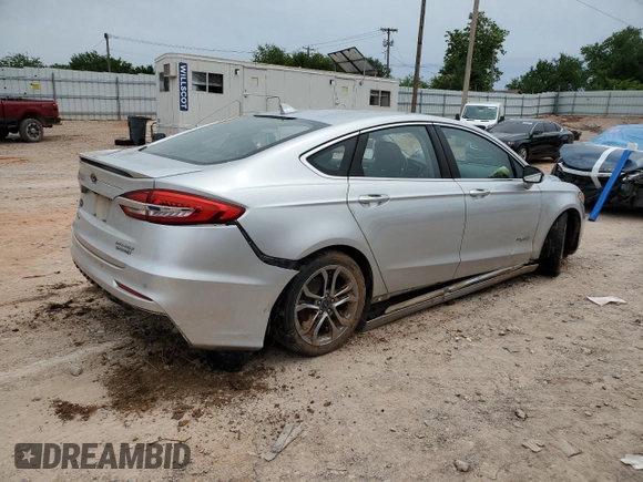 2019 Ford Fusion Titanium with VIN 3FA6P0RU7KR141023, listed as a Copart auction lot 55587225 with 120,267 mi miles and Clean title. Bid and sale history available at DreamBid. Image 3.