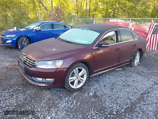 2013 Volkswagen Passat TDI SEL Premium with VIN 1VWCN7A33DC031549, listed as a IAAI auction lot 40313029 with 104,184 mi miles. Bid and sale history available at carsss.com. Image 17.