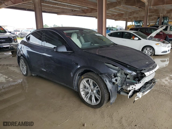 2023 Tesla Model Y Long Range with VIN 7SAYGDEEXPA192596, listed as a Copart auction lot 50996695 with 17,007 mi miles and Salvage Title. Bid and sale history available at carsss.com. Image 4.