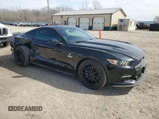 2016 Ford Mustang GT with VIN 1FA6P8CF4G5230986, listed as a Copart auction lot 50210435 with 80,587 mi miles and Salvage Title. Bid and sale history available at carsss.com. Image 4.