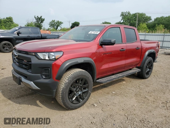 2024 Chevrolet Colorado 4WD Trail Boss with VIN 1GCPTEEK5R1261368, listed as a Copart auction lot 60713245 with Not provided miles and Salvage title. Bid and sale history available at DreamBid. Image 1.