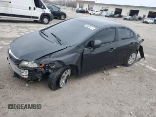 2012 Honda Civic LX z VIN 19XFB2F55CE014748, wystawiony jako Copart lot #83535854 z przebiegiem Nie podano mil oraz Szkoda całkowita • Salvage title. Historia ofert i sprzedaży dostępna na DreamBid. Obrazek 1.