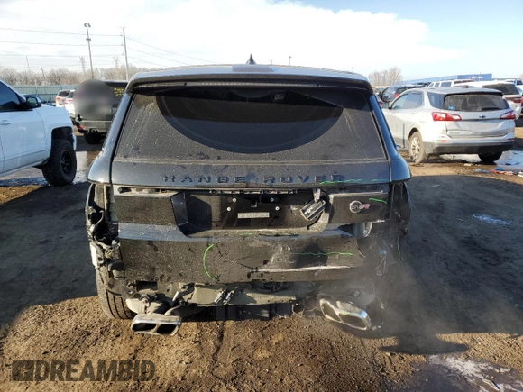 2018 Land Rover Range Rover Sport SVR with VIN SALWZ2SE6JA198429, listed as a Copart auction lot 43245285 with 93,680 mi miles and Clean Title. Bid and sale history available at carsss.com. Image 6.