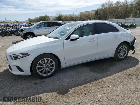 2020 Mercedes-Benz A 220 with VIN WDD3G4EB5LW038566, listed as a Copart auction lot 49355505 with 51,008 mi miles and Salvage Title. Bid and sale history available at DreamBid. Image 1.