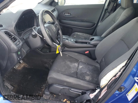 2022 Honda HR-V Sport with VIN 3CZRU6H15NM775064, listed as a Copart auction lot 88427535 with 37,959 mi miles and Salvage Title. Bid and sale history available at carsss.com. Image 7.