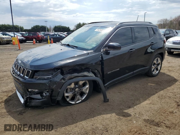 2021 Jeep Compass Limited с VIN 3C4NJDCB9MT513196, выставлен на аукционе Copart как лот 54253245 с пробегом 41 305 миль миль и Списание • Salvage title. История ставок и продаж доступна на DreamBid. Изображение 1.