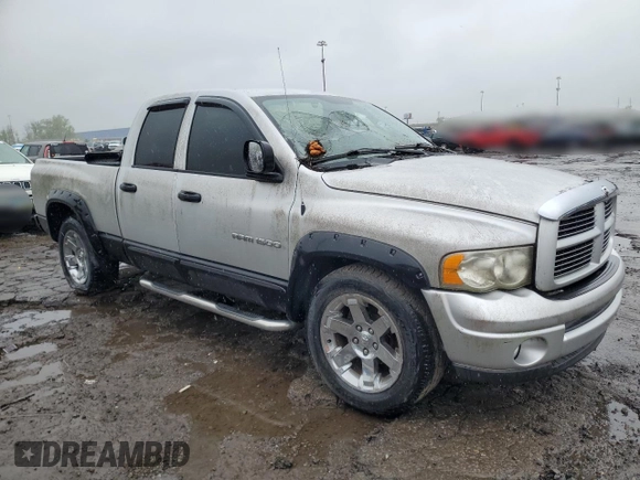 2004 Dodge 1500 SLT with VIN 1D7HA18D64S632790, listed as a Copart auction lot 55580905 with Not Provided miles and Salvage Title. Bid and sale history available at DreamBid. Image 4.