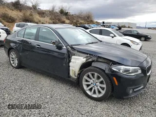 2015 BMW 5 Series 535d xDrive with VIN WBAFV3C51FD686892, listed as a Copart auction lot 81410224 with 109,264 mi miles and Salvage title. Bid and sale history available at DreamBid. Image 4.