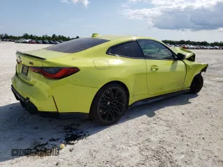 2021 BMW M4 Competition with VIN WBS33AZ05MCG52173, listed as a Copart auction lot 56218244 with 0 mi miles and Salvage Title. Bid and sale history available at carsss.com. Image 3.
