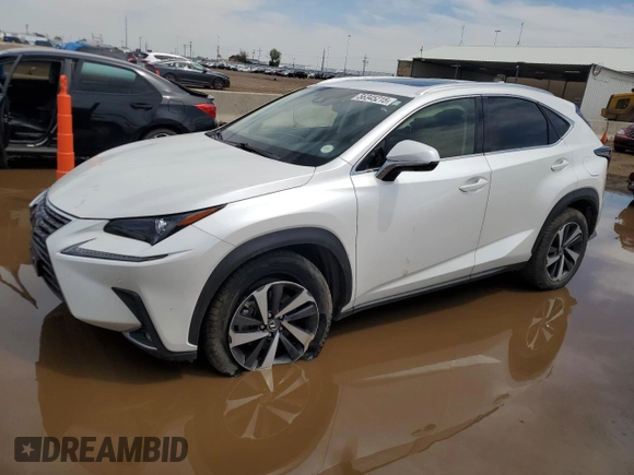 2021 Lexus NX 300 with VIN JTJGARDZ9M5025056, listed as a Copart auction lot 56345215 with 45,476 mi miles and Salvage title. Bid and sale history available at DreamBid. Image 1.