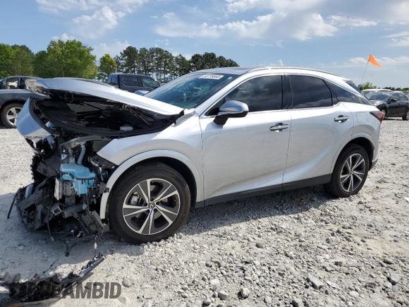 2024 Lexus RX 350 z VIN 2T2BAMBA6RC038088, wystawiony jako Copart lot #53776565 z przebiegiem 18 548 mil mil oraz Szkoda całkowita • Salvage title. Historia ofert i sprzedaży dostępna na DreamBid. Obrazek 1.