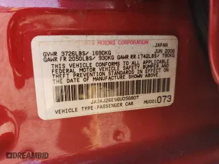 2006 Mitsubishi Lancer ES with VIN JA3AJ26E56U056807, listed as a Copart auction lot 68286294 with 0 mi miles and Salvage Title. Bid and sale history available at carsss.com. Image 14.