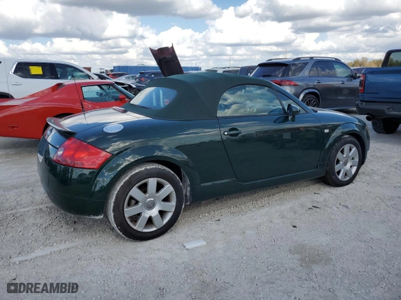 2003 Audi TT with VIN TRUTC28N631009841, listed as a Copart auction lot 78074124 with 0 mi miles and Salvage Title. Bid and sale history available at carsss.com. Image 3.