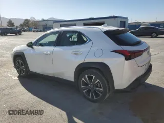 2022 Lexus UX with VIN JTHX3JBH1N2051189, listed as a Copart auction lot 49733245 with 33,265 mi miles and Salvage Title. Bid and sale history available at carsss.com. Image 2.