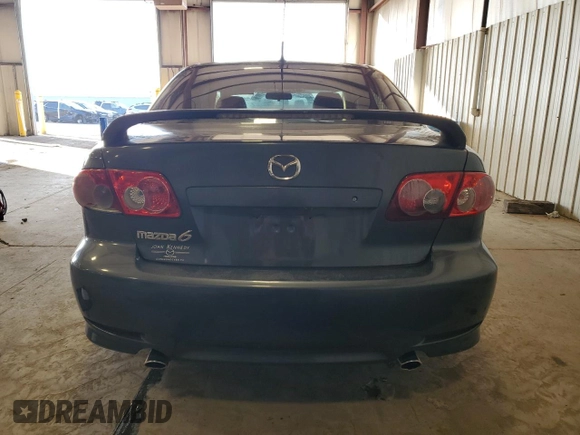 2005 Mazda 6 Sport S with VIN 1YVHP80D555M50599, listed as a Copart auction lot 46394155 with 98,392 mi miles and Salvage Title. Bid and sale history available at DreamBid. Image 6.