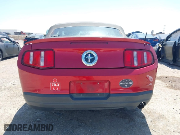 2010 Ford Mustang V6 with VIN 1ZVBP8EN0A5127887, listed as a IAAI auction lot 41975950 with 95,081 mi miles and . Bid and sale history available at DreamBid. Image 16.