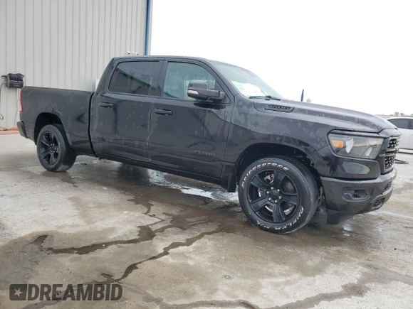 2022 Ram 1500 Big Horn with VIN 1C6RREMT9NN265838, listed as a Copart auction lot 88808215 with 88,050 mi miles and Salvage Title. Bid and sale history available at carsss.com. Image 4.
