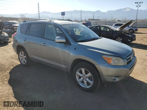 2007 Toyota RAV4 Ltd with VIN JTMBK34VX75019775, listed as a Copart auction lot 44190105 with 296,394 mi miles and Salvage Title. Bid and sale history available at carsss.com. Image 4.