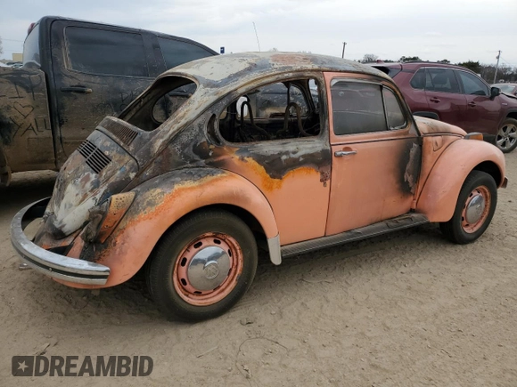 1972 Volkswagen Beetle with VIN 1122796503, listed as a Copart auction lot 47166415 with Not Provided miles and Clean Title. Bid and sale history available at DreamBid. Image 3.