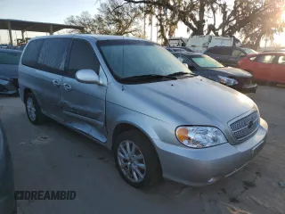 2004 Kia Sedona LX with VIN KNDUP131046591151, listed as a Copart auction lot 82201894 with 147,194 mi miles and Salvage Title. Bid and sale history available at carsss.com. Image 4.