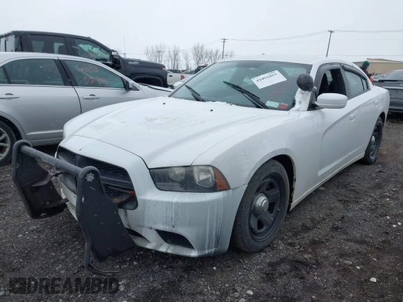 2012 Dodge Charger Police with VIN 2C3CDXAT6CH226843, listed as a IAAI auction lot 41891015 with 164,969 mi miles. Bid and sale history available at carsss.com. Image 2.