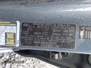 2016 Kia Forte LX with VIN KNAFK4A69G5560835, listed as a IAAI auction lot 42003212 with 100,873 mi miles. Bid and sale history available at carsss.com. Image 9.