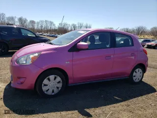 2015 Mitsubishi Mirage DE with VIN ML32A3HJ4FH055150, listed as a Copart auction lot 53361775 with 55,736 mi miles and Salvage Title. Bid and sale history available at carsss.com. Image 1.